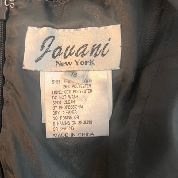 Jovani Embellished Mother of the Bride Dress – Charcoal Gray – Size 16 - Picture 2 of 9